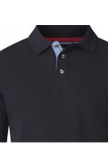 Picture of Polo shirt long sleeve with chambrey placket