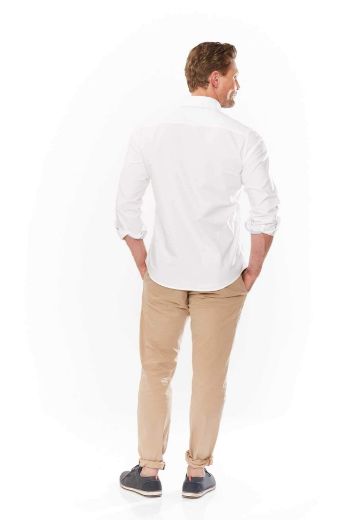 Picture of Casual Long Sleeve Shirt with Embroidery