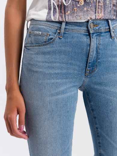 Bild von Tall Cross Jeans Anya Slim Fit L36 Inch, summer light blue