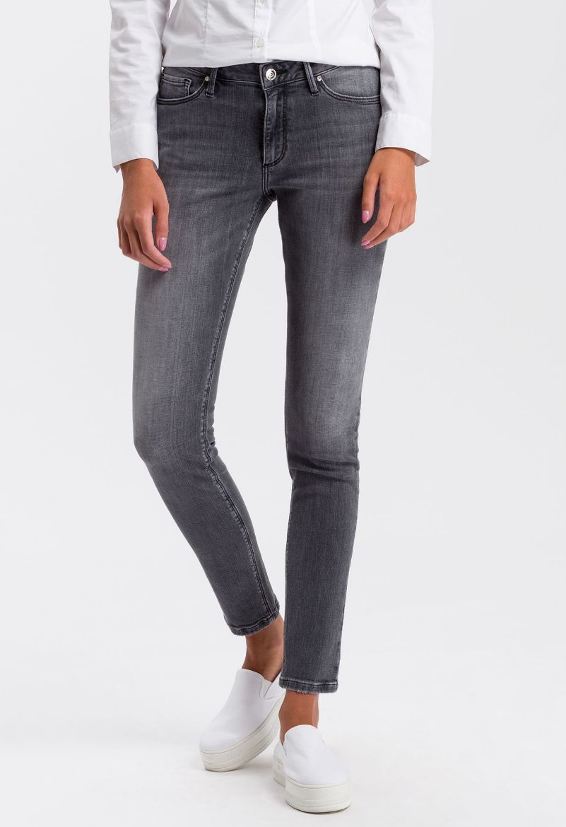 Image de Tall Cross Jeans Alan Skinny Fit L34 & L36 Inch, gris délavé