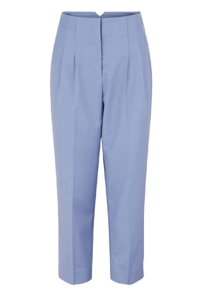 Image de Y.A.S Vero Moda Tall Elmi Pantalon Taille Haute Longueur Cheville, bleu country