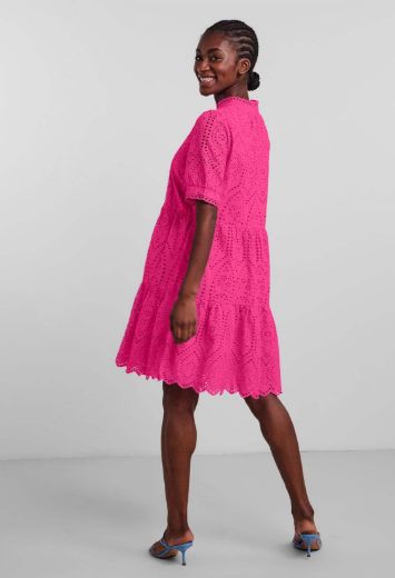 Image de Y.A.S Vero Moda Tall Holi Robe avec Broderie en Coton Bio