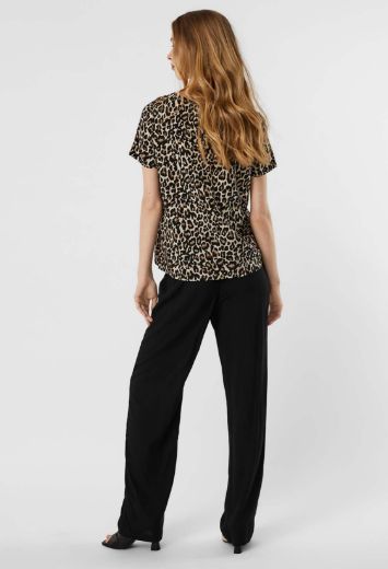Picture of Vero Moda Tall Easy Short Sleeve Top, black mille fleur