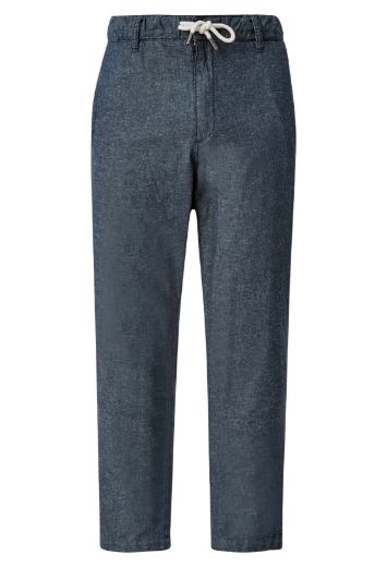 Picture of s.Oliver Tall Trousers Phoenix Detroit with Linen L36 & L38 Inch, blue melange
