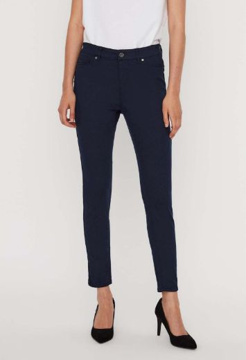Picture of Vero Moda Tall Hotseven Slim Fit Trousers Zip Ankle Length