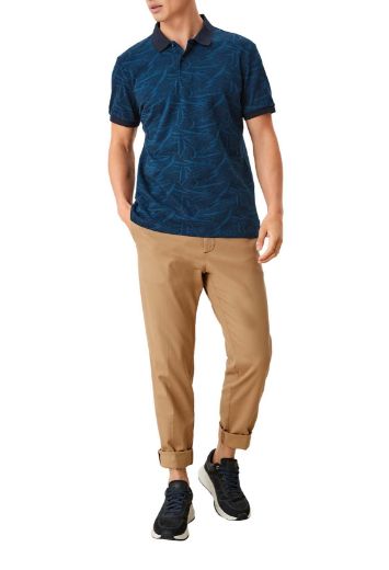 Picture of s.Oliver Tall Polo Shirt with Jacquard Pattern