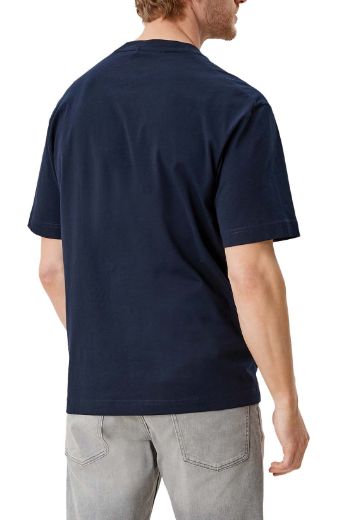Image de T-shirt Imprimé à Col Rond, bleu