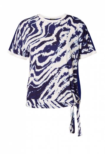 Picture of Blouse Top with Print, dark navy