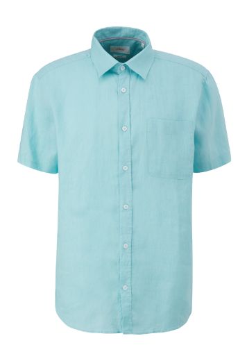 Picture of s.Oliver Tall Linen Short Sleeve Shirt