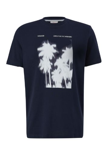 Bild von s.Oliver Tall T-Shirt mit Palmen Print