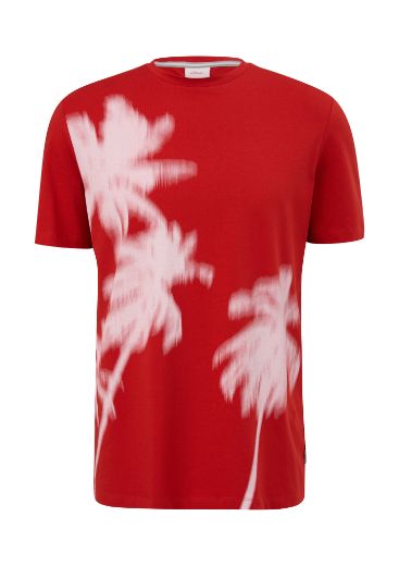 Picture of s.Oliver Tall T-Shirt with Graphic Print Palms