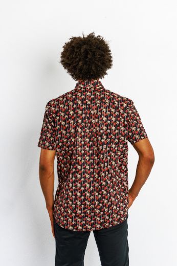 Picture of s.Oliver Tall Short Sleeve Shirt with Allover Print