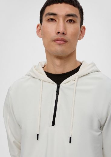 Picture of s.Oliver Tall Hoodie with Zip, offwhite