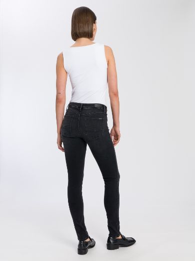 Image de Tall Cross Jeans Alan Skinny Fit L34 & L36 pouce, noir délavé