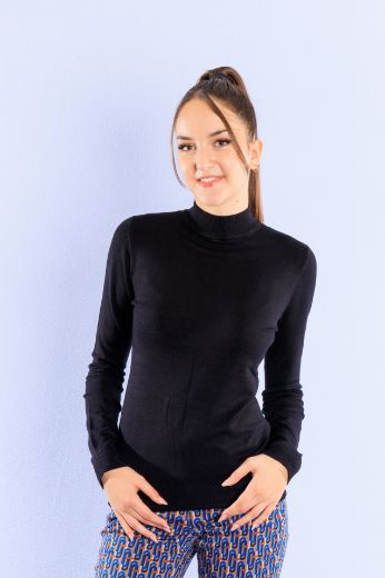 Picture of Tall Fine Knit Sweater Turtle Neck