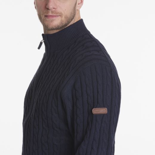 Picture of Tall Cardigan Cable Knit, navy blue