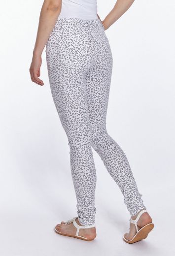 Picture of Wonderjeans Skinny L37 inches, white grey leo print