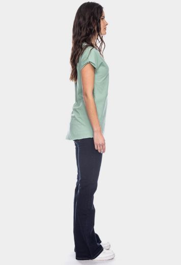 Image de T-shirt en coton biologique Anju, vert menthe