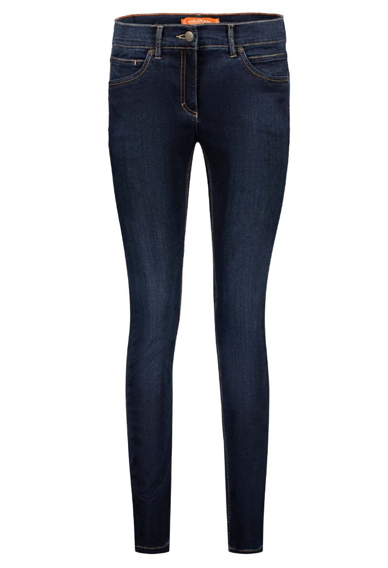 Image de Twigy Sensational Jeans Skinny Fit L34 Inch, bleu foncé délavé